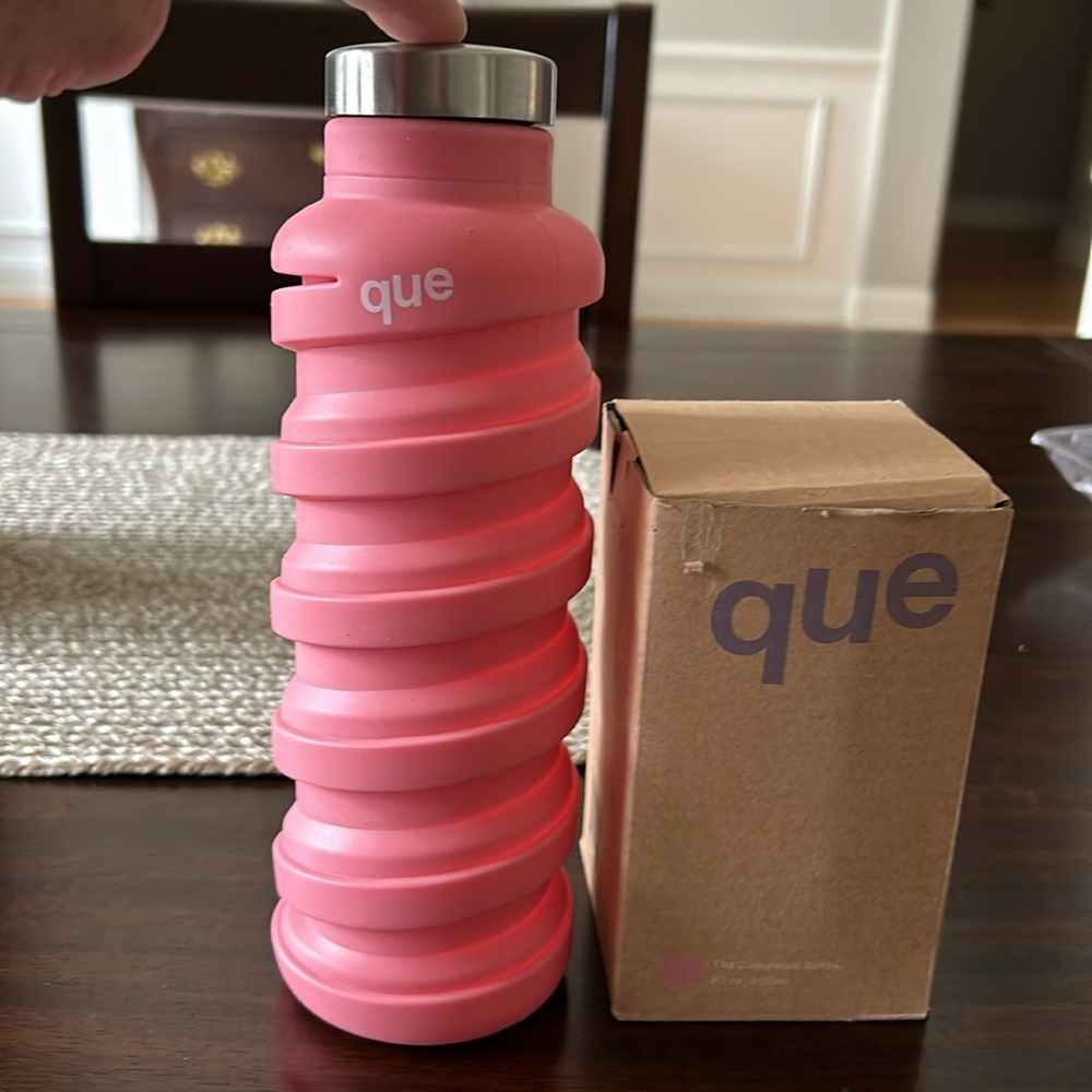 que collapsible water bottle new in box, pink - Picture 2 of 2